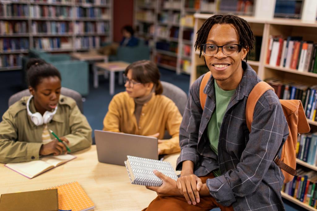 Students in Library